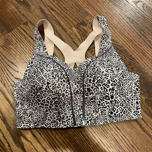 Leopard print sports bra